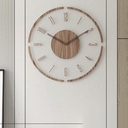 Sandsberg | Nordic – Stille Wanduhr aus echtem Holz, 35 cm