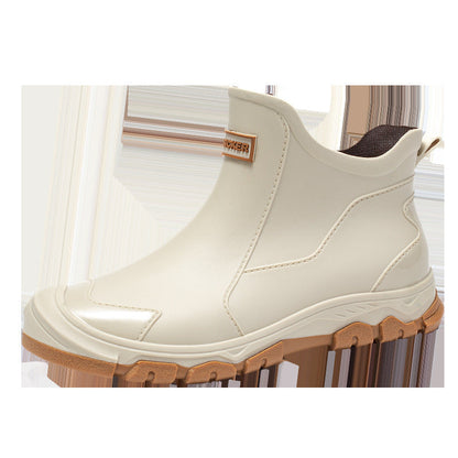 Herren wasserdichte Gummistiefel mit rutschfester Sohle und flexiblem Einstieg Sandsberg