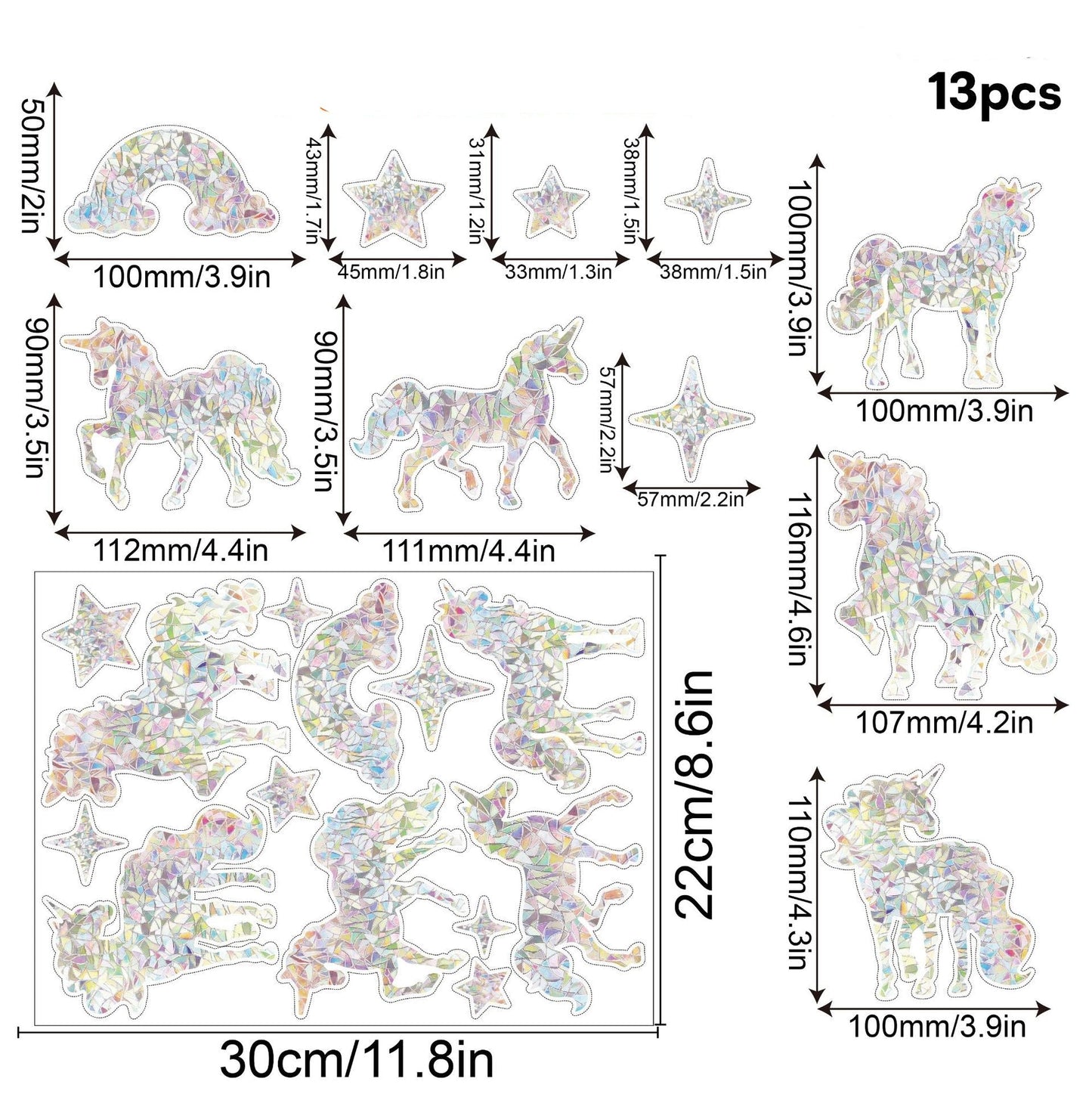 Sandsberg | Regenbogen Fenster Sticker