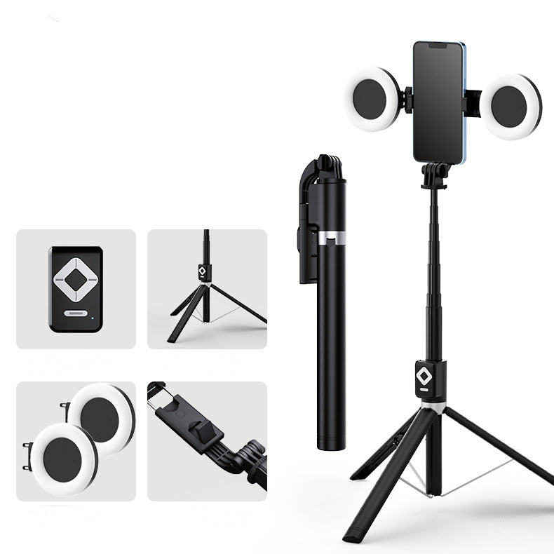 Selfie-Stick mit LED-Fill-Licht