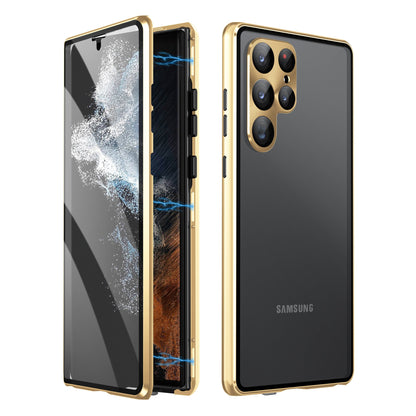 Magnetische gehärtete Glas doppelseitige Telefonhülle für Samsung