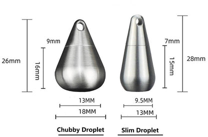 Sandsberg | Titan Tropfen Mini Pillendose - Wasserdichtes Reiseetui