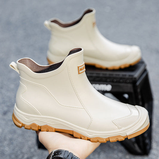 Herren wasserdichte Gummistiefel mit rutschfester Sohle und flexiblem Einstieg Sandsberg