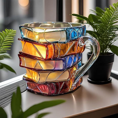 Sandsberg | NovelMug | 3D handgemalte Buch-Tasse – einzigartige literarische Kaffeetasse für Bücherliebhaber