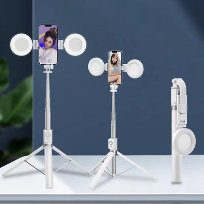 Selfie-Stick mit LED-Fill-Licht