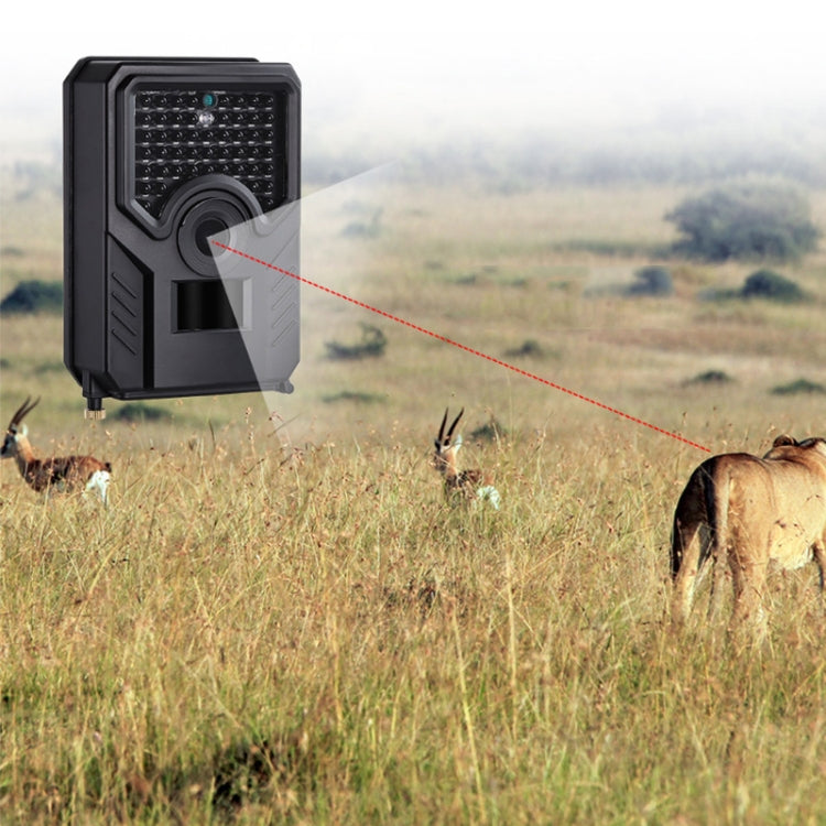 Sandsberg | PR-200B 120 Grad Weitwinkelobjektiv IP56 Wasserdicht 12MP 1080P HD Infrarot Jagd Trail Kamera, Unterstützung TF Karte, PIR Entfernung: 10-15m (Schwarz)