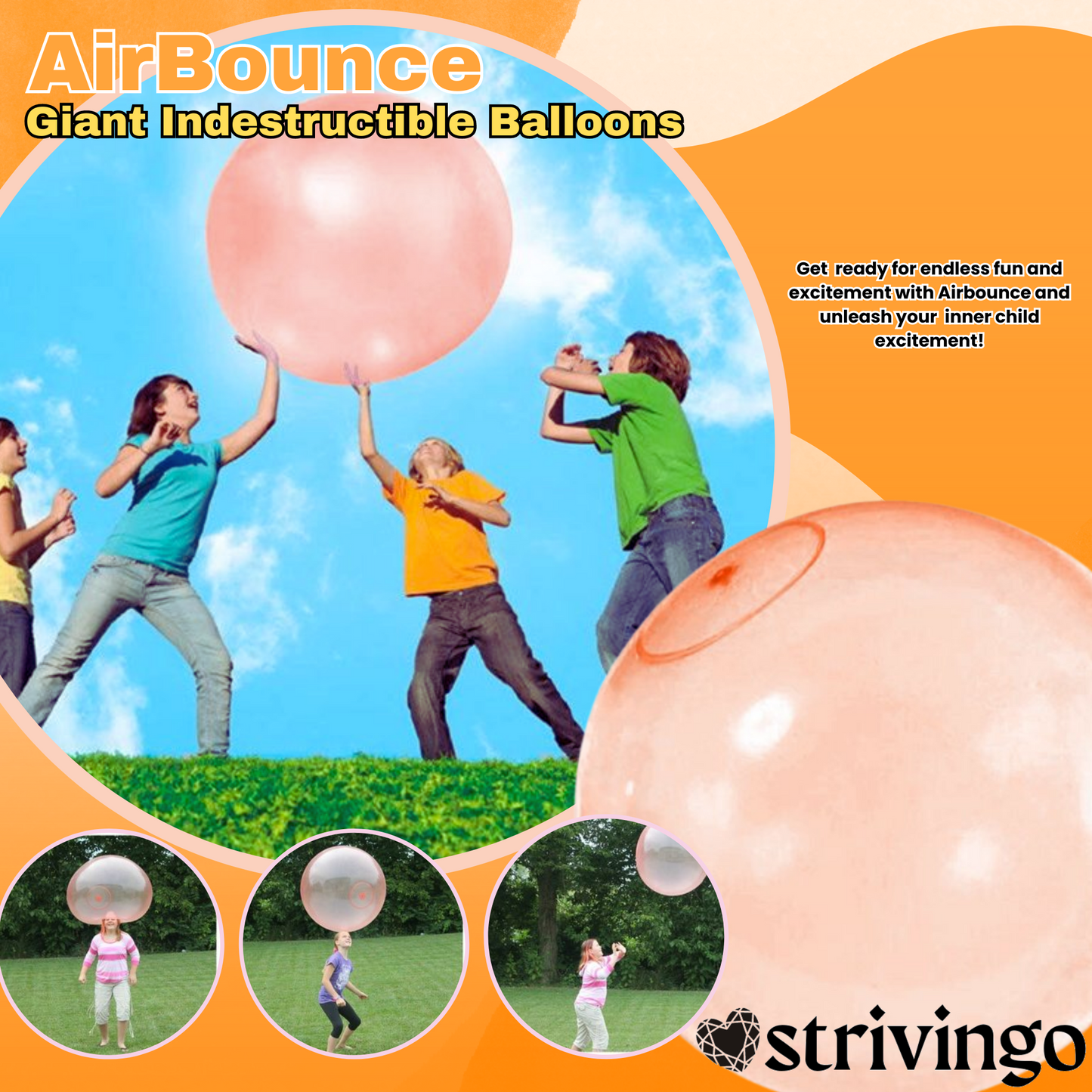 AirBounce Riesige Unzerstörbare Ballons