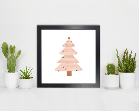 Sandsberg | Blush Weihnachtsbaum Weihnachtskunst Druck