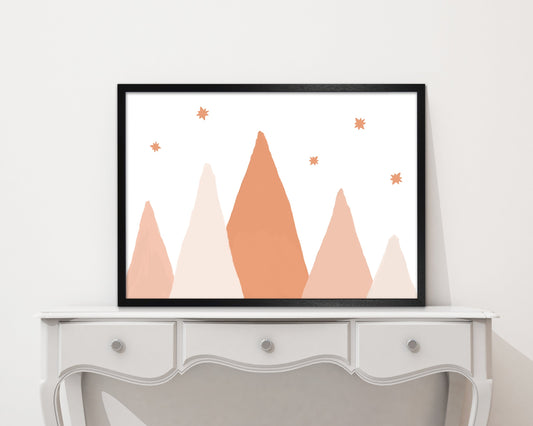 Sandsberg | Blush Mountains Weihnachts-Kunstdruck