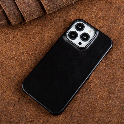 Ölwachs Echtes Leder Apple iPhone Hülle