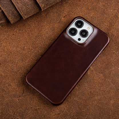 Ölwachs Echtes Leder Apple iPhone Hülle