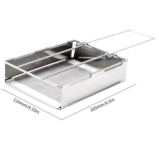 Sandsberg | Faltbarer Edelstahl-Holzofen – Tragbarer Campingkocher für Outdoor-Kochen