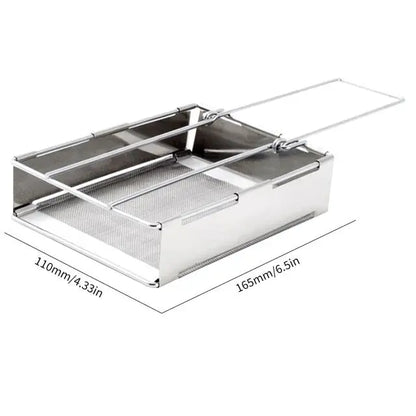 Sandsberg | Faltbarer Edelstahl-Holzofen – Tragbarer Campingkocher für Outdoor-Kochen