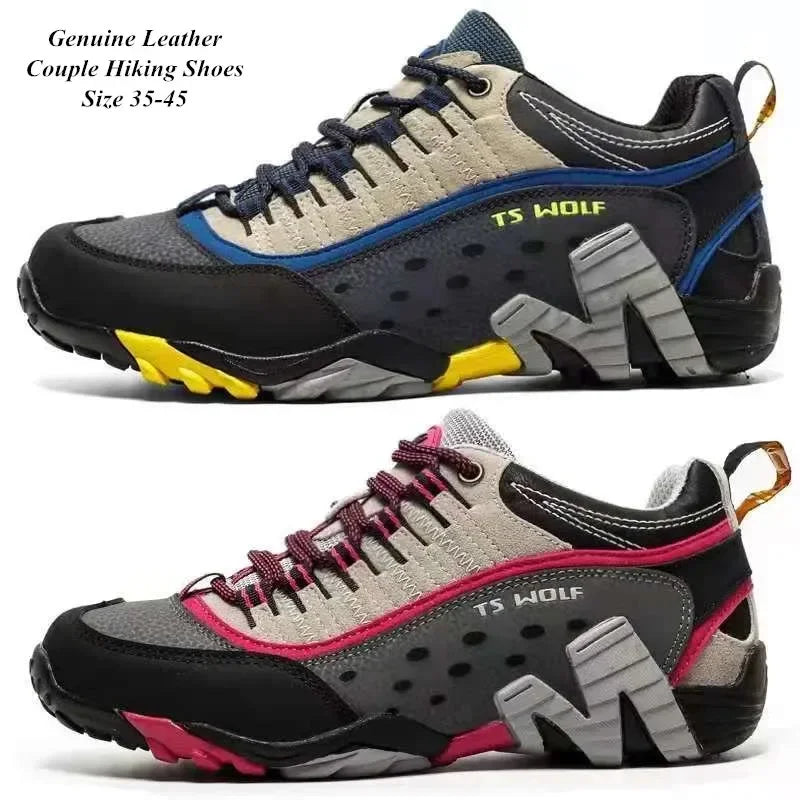MOSES | Outdoor Lover Wanderschuhe für Männer | Wasserdichte Echtleder Wanderschuhe
