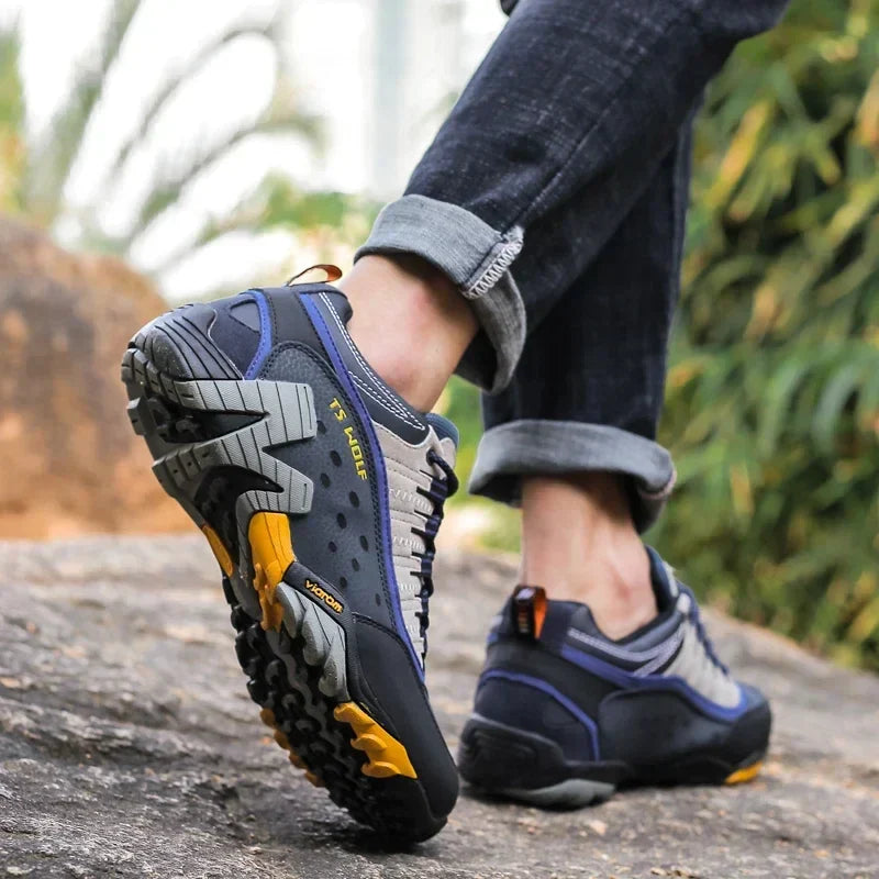 MOSES | Outdoor Lover Wanderschuhe für Männer | Wasserdichte Echtleder Wanderschuhe