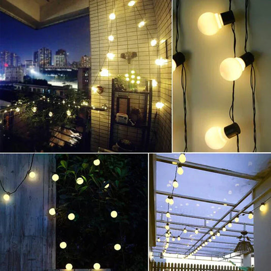 Wasserfeste Outdoor-Lichterketten - Solar-Gartenbeleuchtung für Balkon & Terrasse