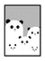 Sandsberg | Panda Familie in Schwarz, Poster