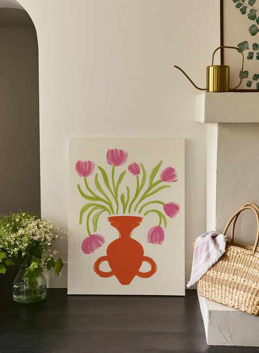 Sandsberg | Gartenjuwelen in Pink, Canvas