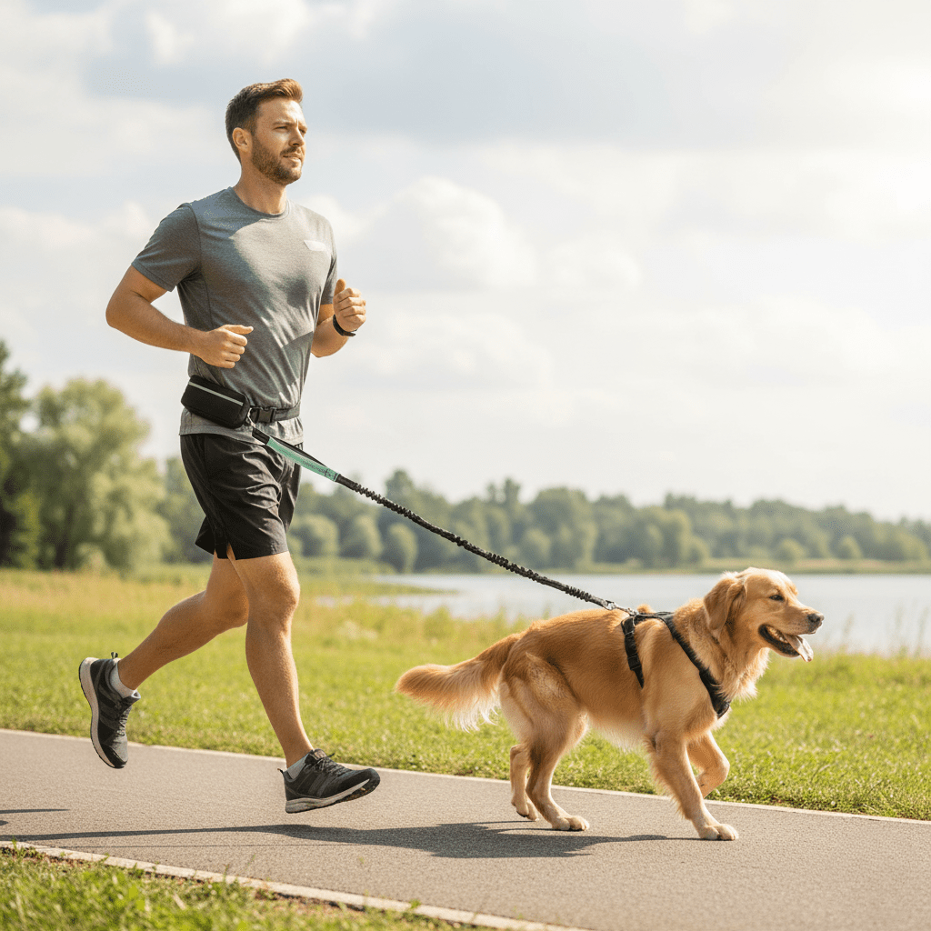 Sandsberg | Gepolsterte, freihändige Hundeleine für Training und Spaziergänge