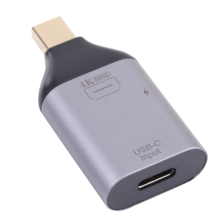 Sandsberg | 2 in 1 4K 60Hz Mini DP Männlich zu USB-C / Type-C Lade + USB-C / Type-C Weiblich Adapter
