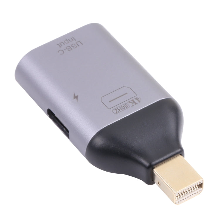 Sandsberg | 2 in 1 4K 60Hz Mini DP Männlich zu USB-C / Type-C Lade + USB-C / Type-C Weiblich Adapter