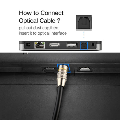 Sandsberg | 30m OD6.0mm vernickeltes Metallkopf Toslink männlich zu männlich digitales optisches Audiokabel