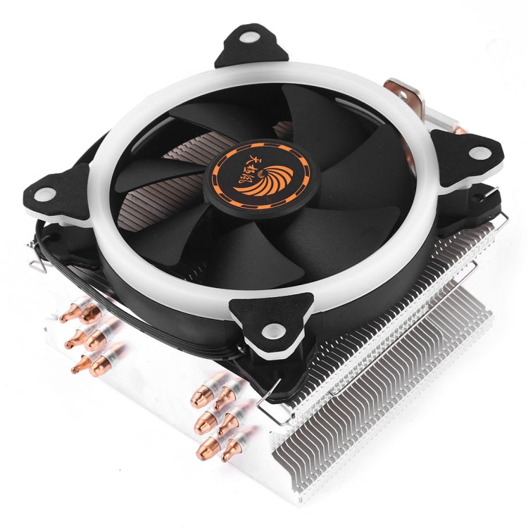 Sandsberg | 6 Kupferrohre CPU Kühlkörper Hydrauliklager Kühlventilator Leiser Ventilator mit RGB Farblichter 4 Pin für Intel: LGA775 1150 1151 1155 1156 1366 2011 (AMD: FM1 FM2 AM2 AM3+ AM4)