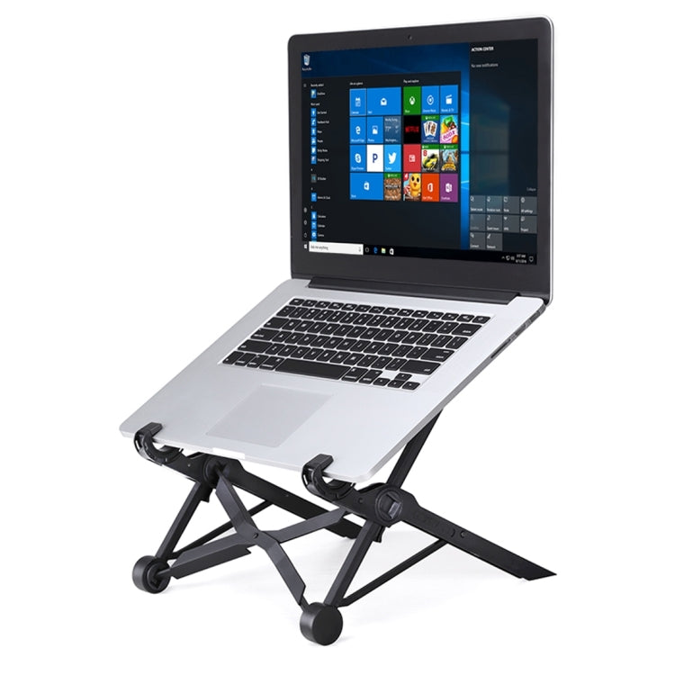 Sandsberg | NEXSTAND Tragbarer Verstellbarer Zusammenklappbarer Tischständer für Laptop / Notebook, Geeignet für: Mehr als 11.6 Zoll (Schwarz)