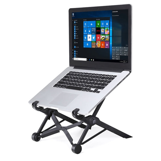 Sandsberg | NEXSTAND Tragbarer Verstellbarer Zusammenklappbarer Tischständer für Laptop / Notebook, Geeignet für: Mehr als 11.6 Zoll (Schwarz)