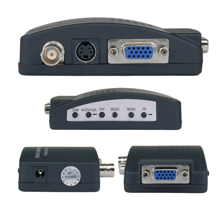 Sandsberg | HOWEI HW-2404 BNC / S-Video zu VGA Video Converter (Schwarz)