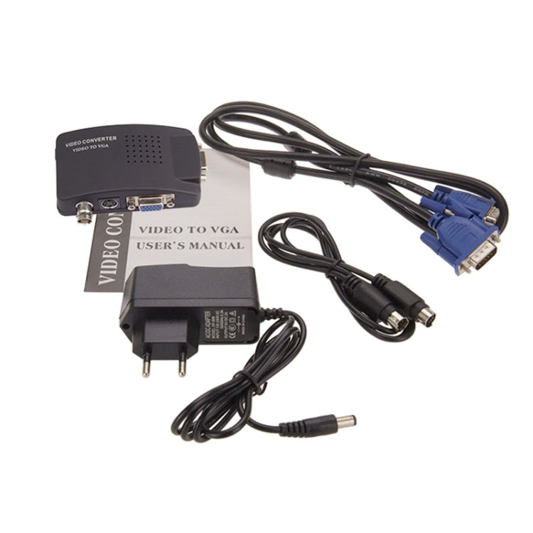 Sandsberg | HOWEI HW-2404 BNC / S-Video zu VGA Video Converter (Schwarz)