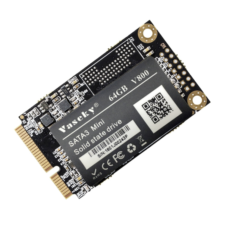 Sandsberg | Vaseky V800 64GB 1,8 Zoll SATA3 Mini Interne Solid State Drive MSATA SSD Modul für Laptop