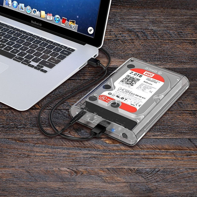 Sandsberg | ORICO 3139U3 3.5 Zoll SATA HDD USB 3.0 Micro B Externe Festplattengehäuse Speichergehäuse (Transparent)