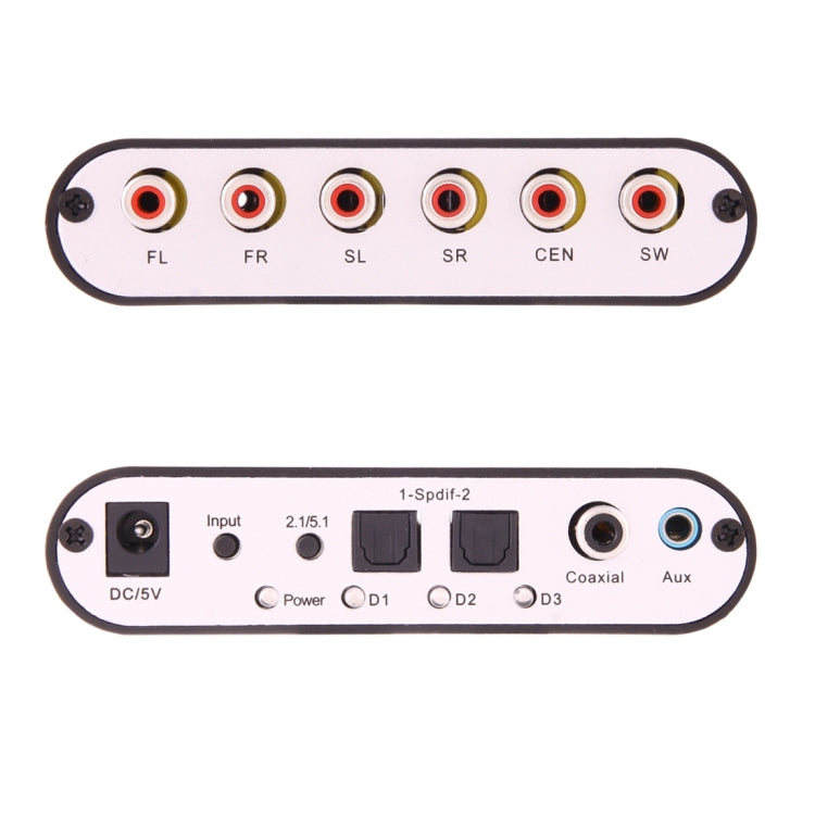 Sandsberg | NEWKENG 51R DTS / AC3 zu Analog 5.1 Audio / Stereo Audio Digital Audio Wandler Decoder