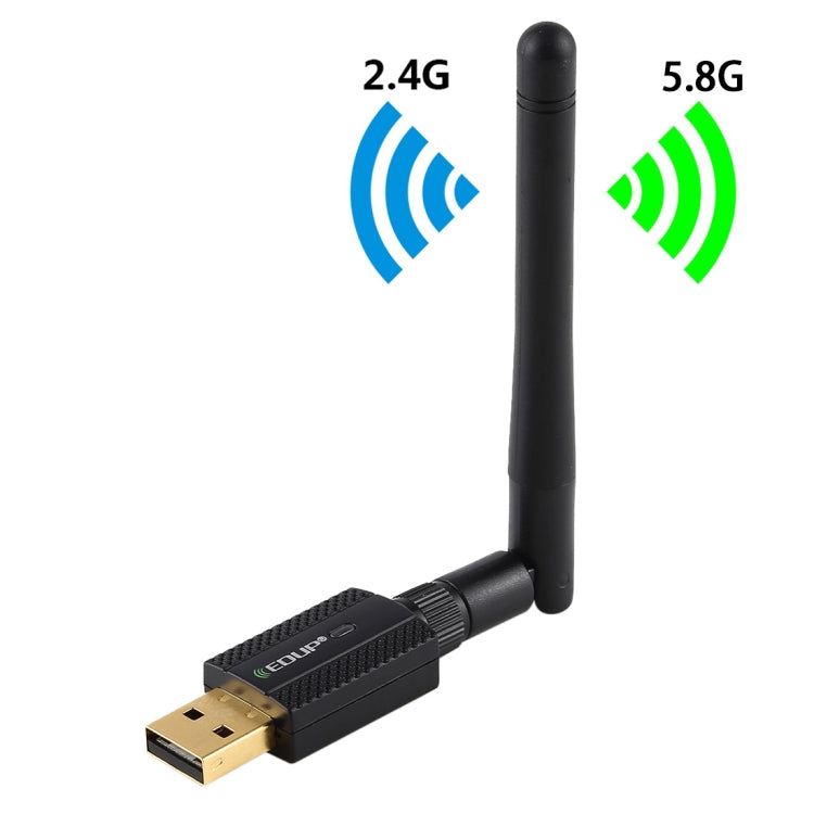 Sandsberg | EDUP EP-AC1661 2 in 1 Bluetooth 4.2 + Dual Band 11AC 600Mbps Hochgeschwindigkeits-Wireless-USB-Adapter WiFi-Empfänger