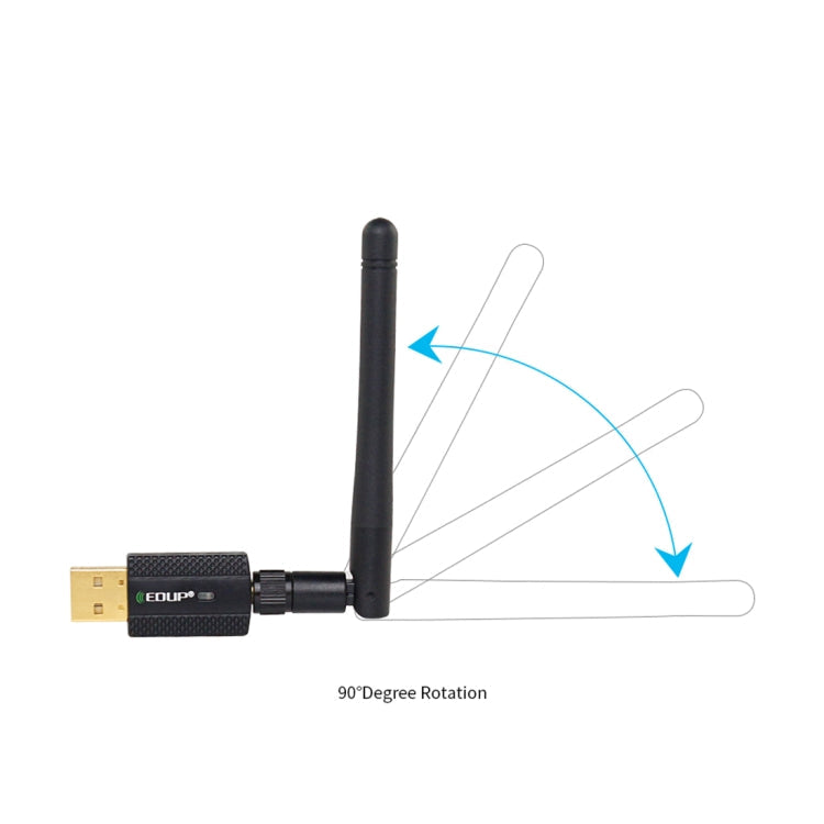 Sandsberg | EDUP EP-AC1661 2 in 1 Bluetooth 4.2 + Dual Band 11AC 600Mbps Hochgeschwindigkeits-Wireless-USB-Adapter WiFi-Empfänger