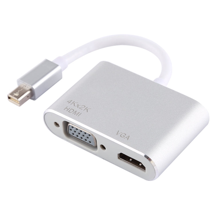 Sandsberg | 2 in 1 4Kx2K Mini DisplayPort zu VGA & HDMI Adapter (Silber)