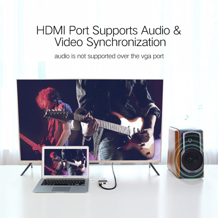 Sandsberg | 2 in 1 4Kx2K Mini DisplayPort zu VGA & HDMI Adapter (Silber)