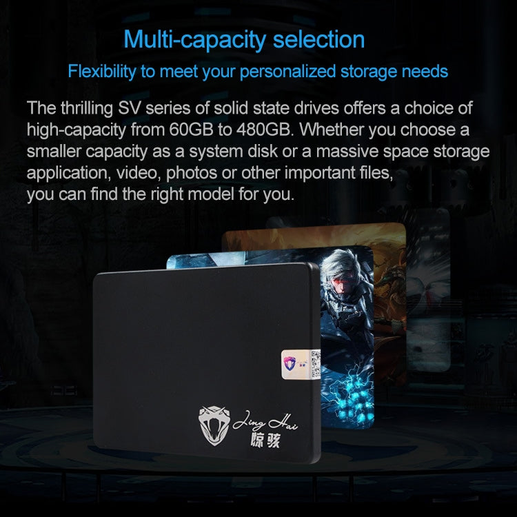 Sandsberg | JingHai SV Series 2,5 Zoll SATA III Solid State Drive, Flash-Architektur: TLC, Kapazität: 60GB