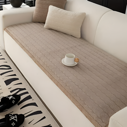 Sandsberg | PolyesPlush rutschfeste Sofabezug – haustierfreundlich, maschinenwaschbarer Couchschutz