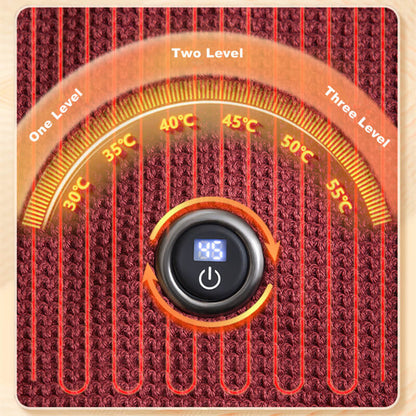 Sandsberg | CozyWarm USB beheizte Decke – tragbare elektrische Decke mit 3 Wärmeinstellungen & weichem Fleece-Material