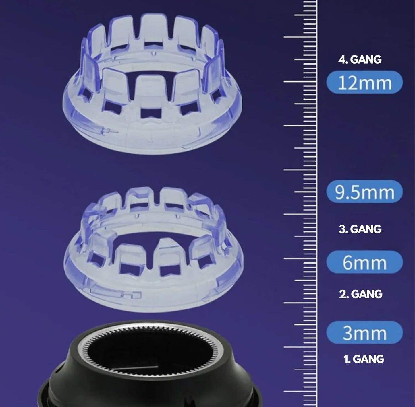 Sandsberg | EdgePro | Kabelloser Haarschneider – Präzisionstrimmer, USB wiederaufladbar