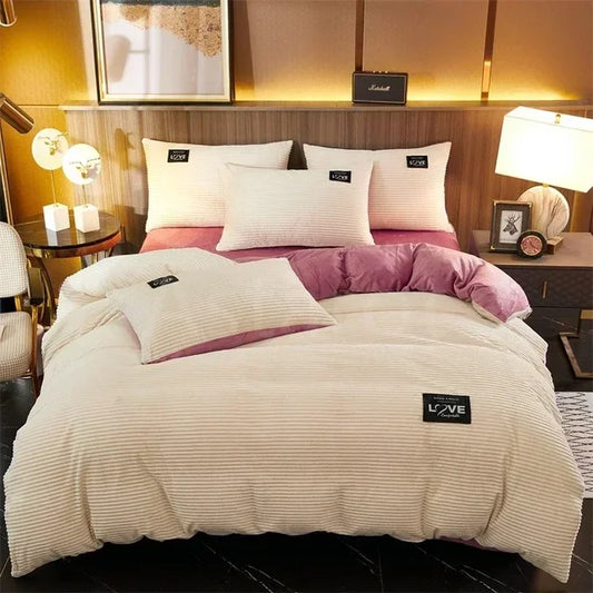 Luxuria | Samt Bettbezug Winter Warm | Luxus Komfort | Hohe Qualität Material