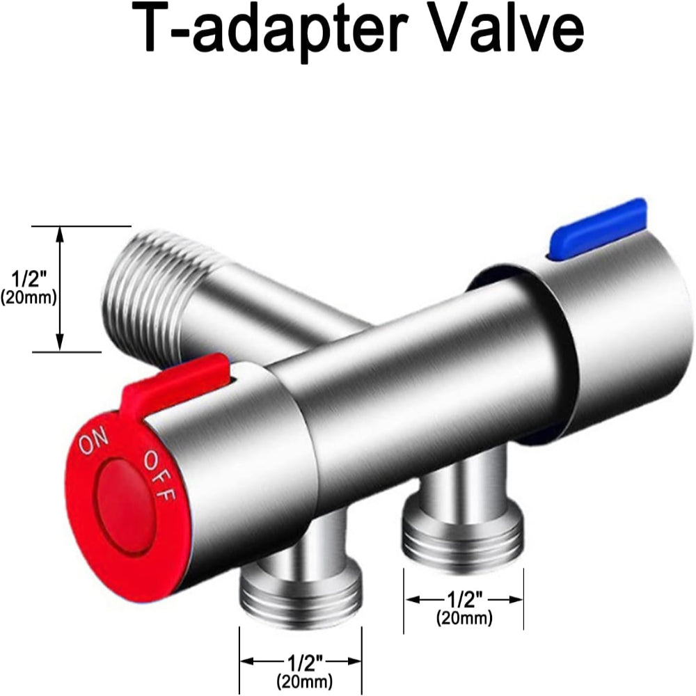 Sandsberg | PureMist Handheld Bidet Sprayer mit einstellbarem Wasserfluss – Edelstahl Hygiene-Kit