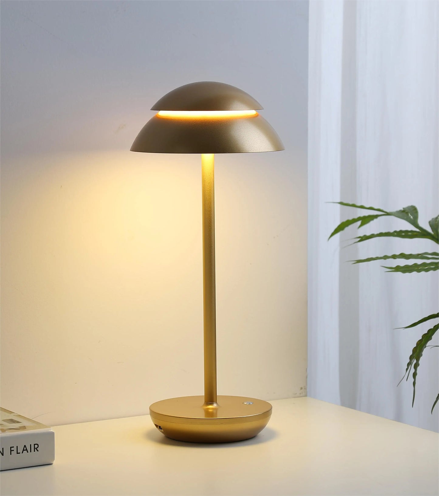 Kabellose LED Tischlampe, dimmbar, wiederaufladbare Nachttischleuchte, moderne Innenbeleuchtung