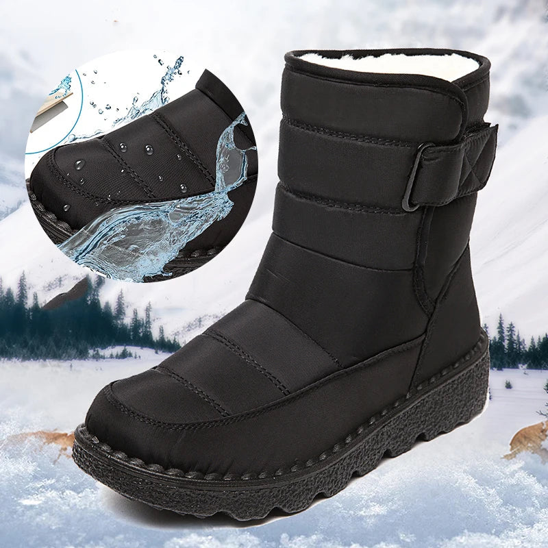 SNOWGLAM | Winterstiefel Damen | Warm & Wasserdicht | Stilvoll und Bequem