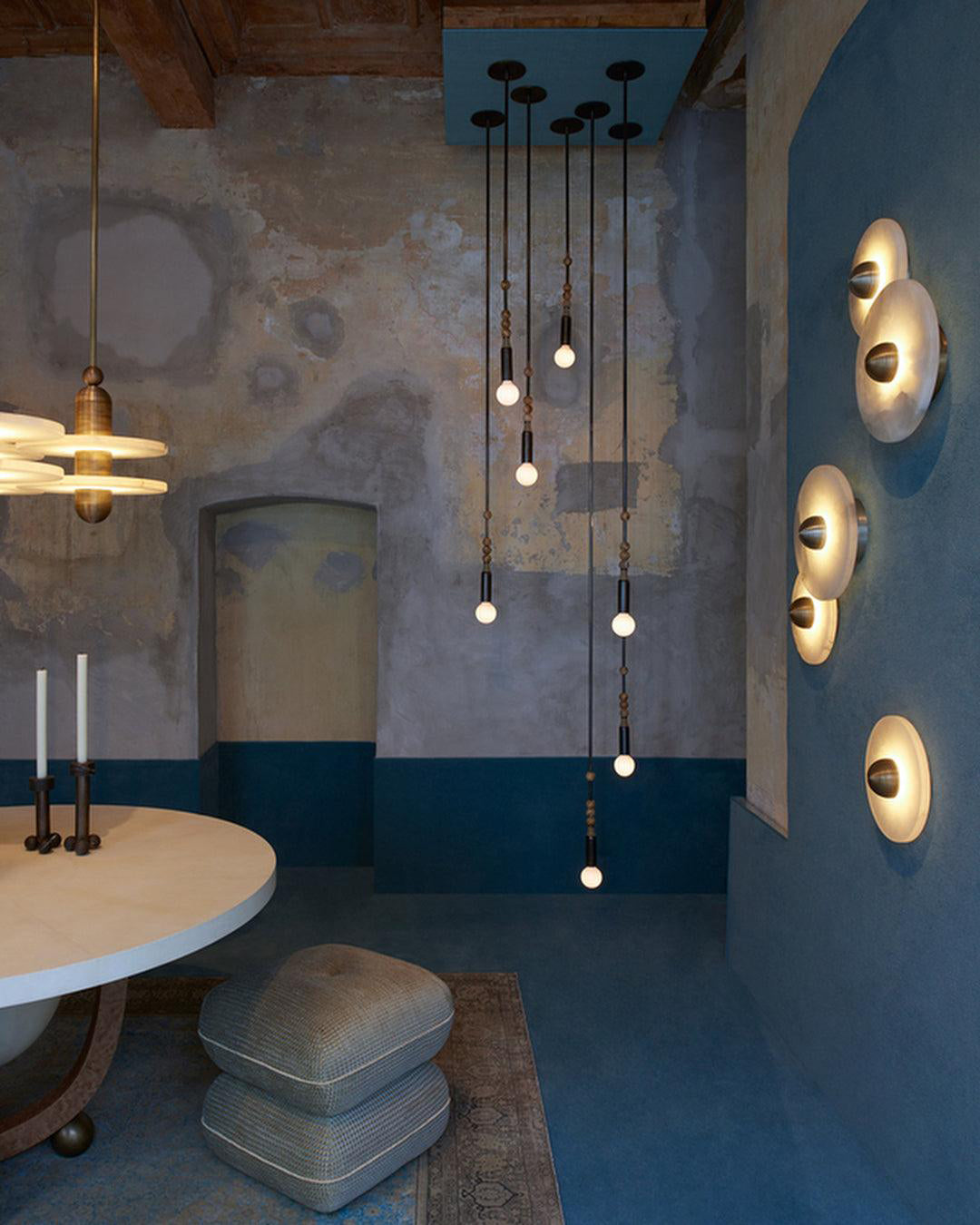 Sandsberg | LuxeMarble – Runde Marmor Wandleuchte für schicke Beleuchtung