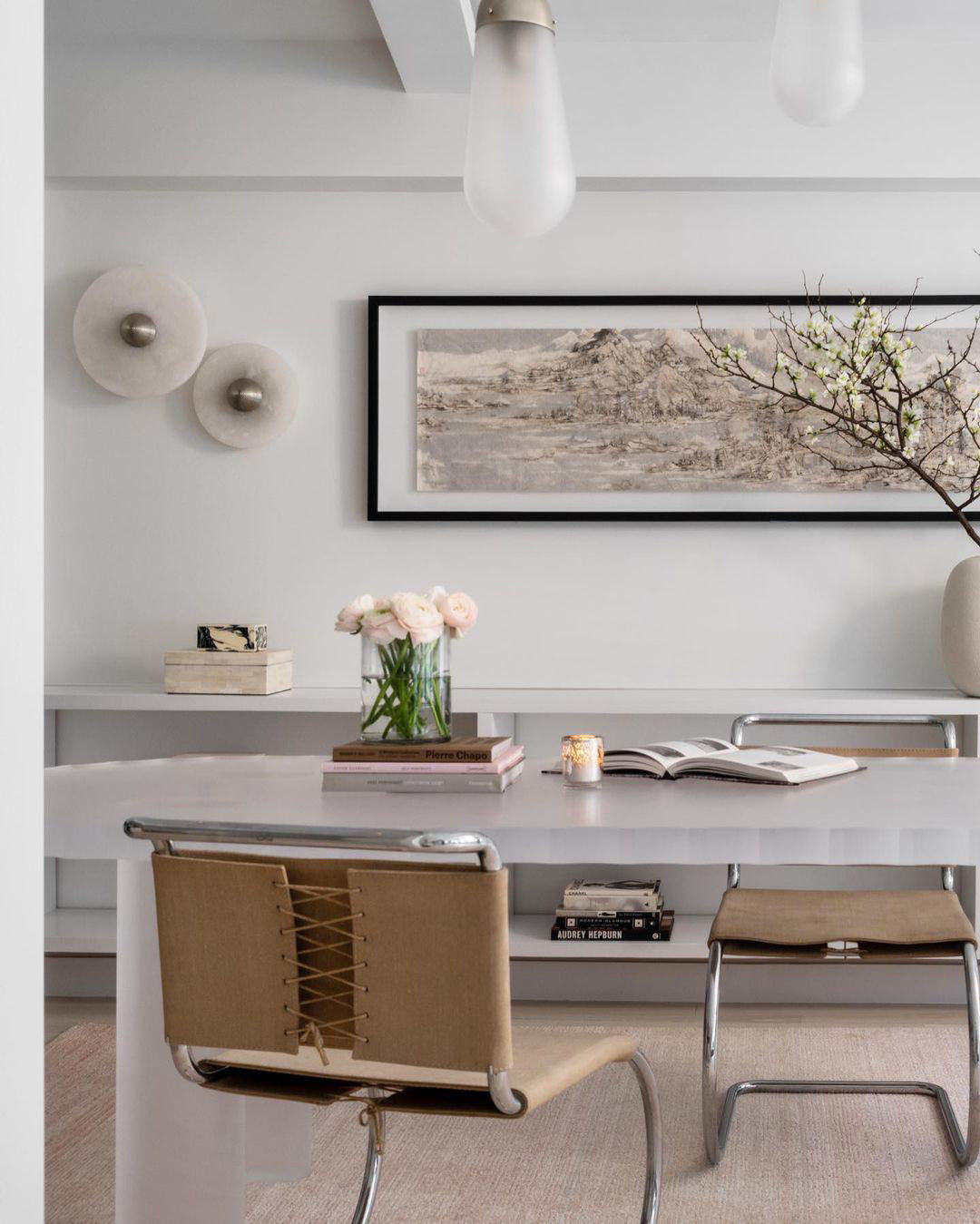 Sandsberg | LuxeMarble – Runde Marmor Wandleuchte für schicke Beleuchtung