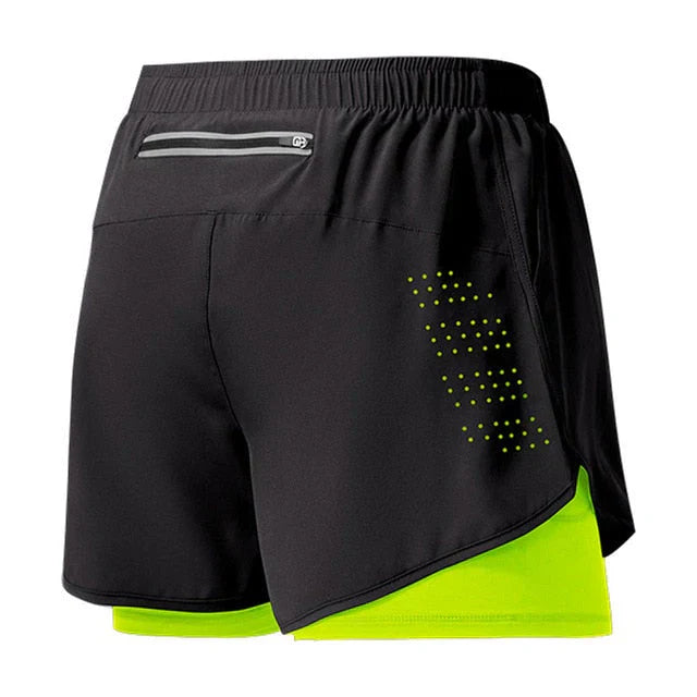 Schnelltrocknende Herren Laufshorts mit Reißverschluss