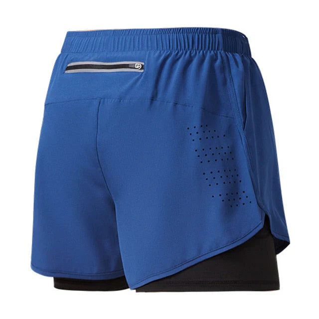 Schnelltrocknende Herren Laufshorts mit Reißverschluss